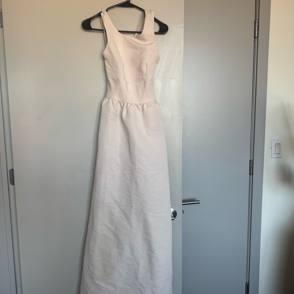 AMSALE Fiona Dress in Champagne Cream in Size 0 - Picture 2 of 4